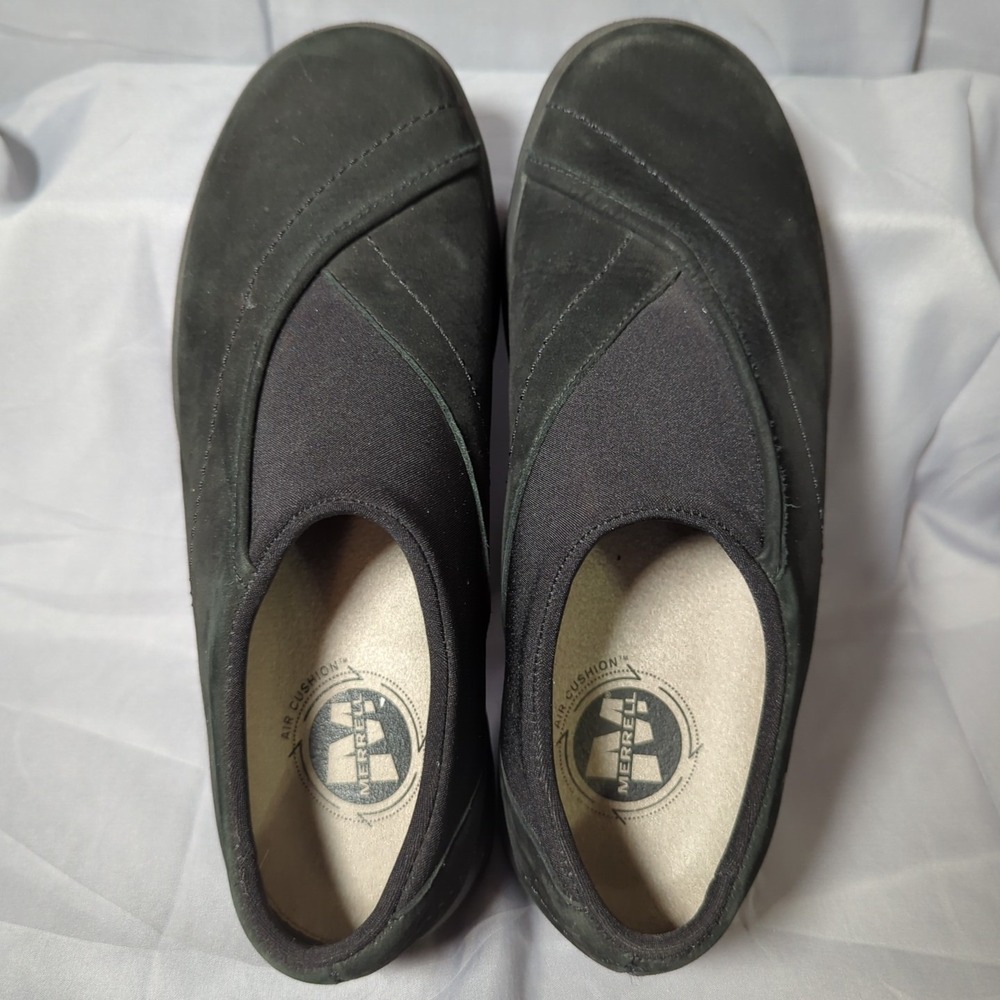 Merrell Top Curve Women's Size‎ 7.5 Black Suede Slip On Shoes